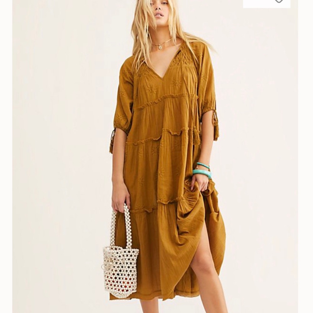 ISO.  Free People Celestial Skies Midi Dress